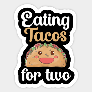 Eating tacos for two Sticker